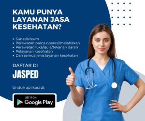Daftarkan layanan kesehatan homecare Anda di aplikasi JASPED